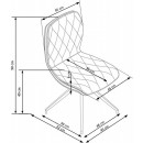 Стул HALMAR K237 коричневый/черный Стул HALMAR K237 коричневый/черный